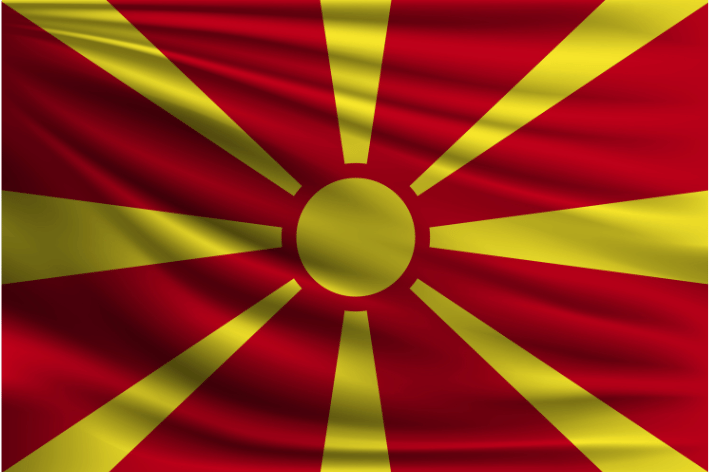 north macedonia flag